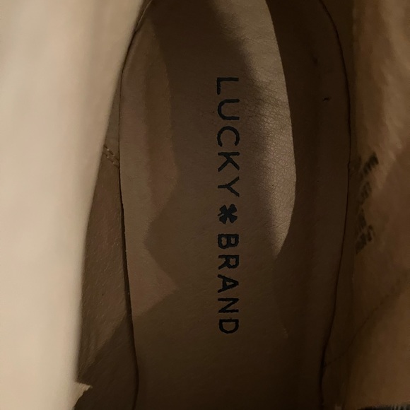 Lucky Brand-Leather/Suede booties with studding-size 8M/38 - Picture 5 of 6